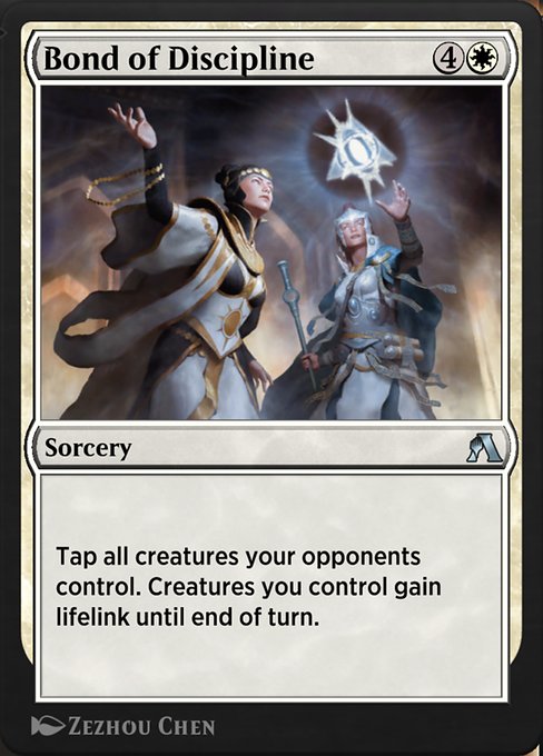Magic the Gathering Card - Bond of Discipline - MTG Circle