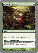 Magic the Gathering Card - Granny's Payback - MTG Circle