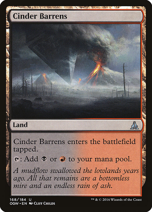 Magic the Gathering Card - Cinder Barrens - MTG Circle