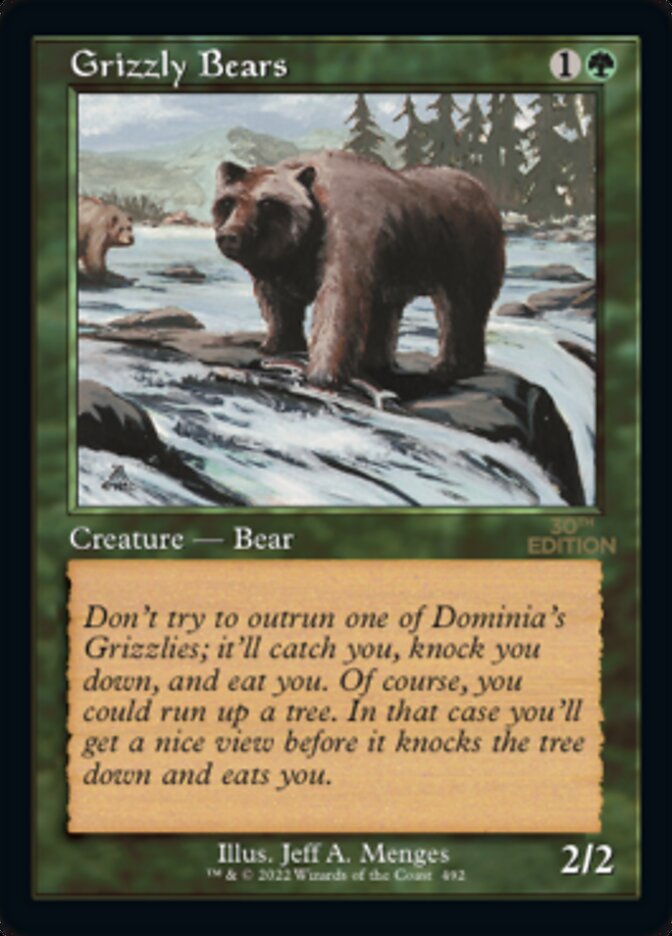Magic the Gathering Card - Grizzly Bears - MTG Circle
