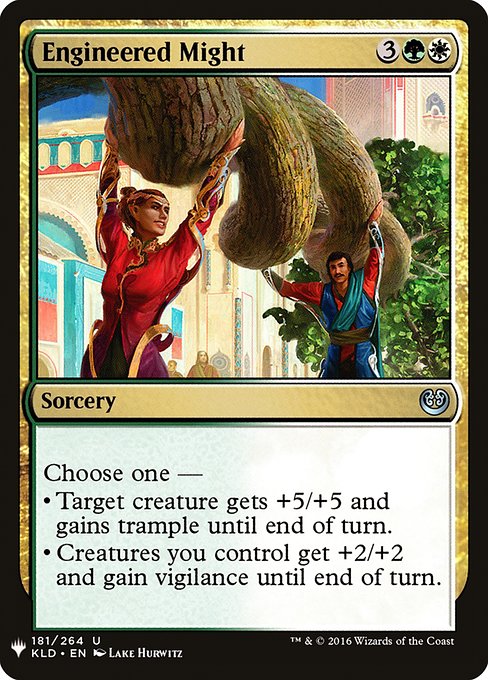 Magic the Gathering Card - Engineered Might - MTG Circle