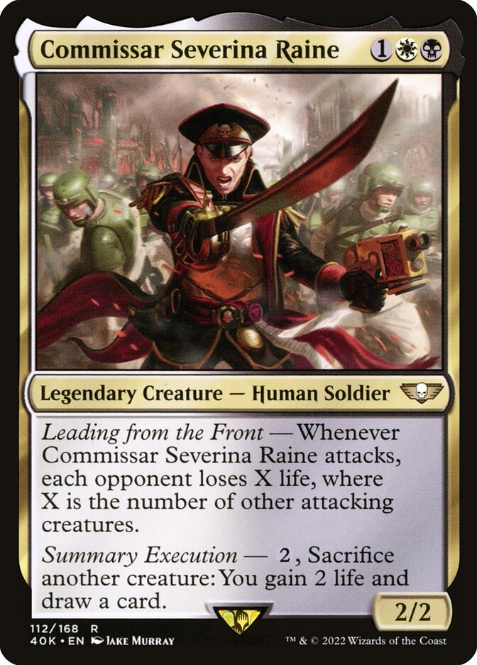 Magic the Gathering Card - Commissar Severina Raine - MTG Circle