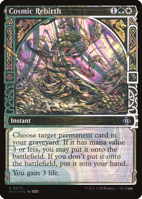 Magic the Gathering Card - Cosmic Rebirth - MTG Circle