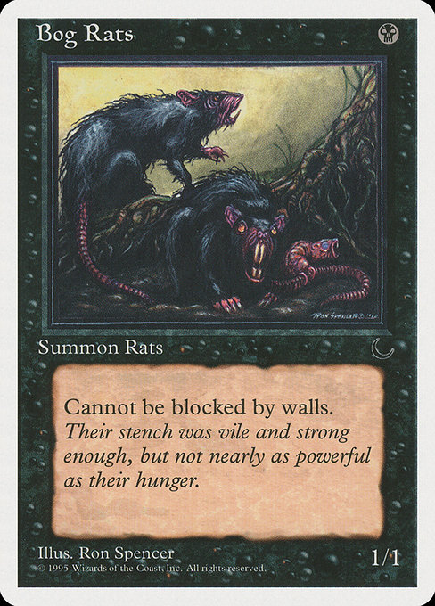Magic the Gathering Card - Bog Rats - MTG Circle