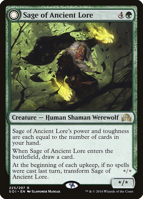 Magic the Gathering Card - Sage of Ancient Lore - MTG Circle