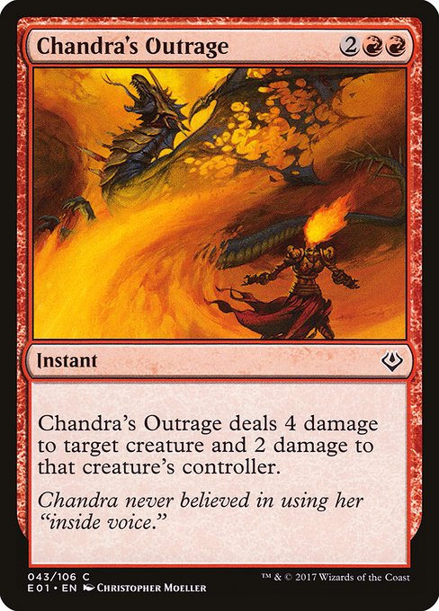 Magic the Gathering Card - Chandra's Outrage - MTG Circle
