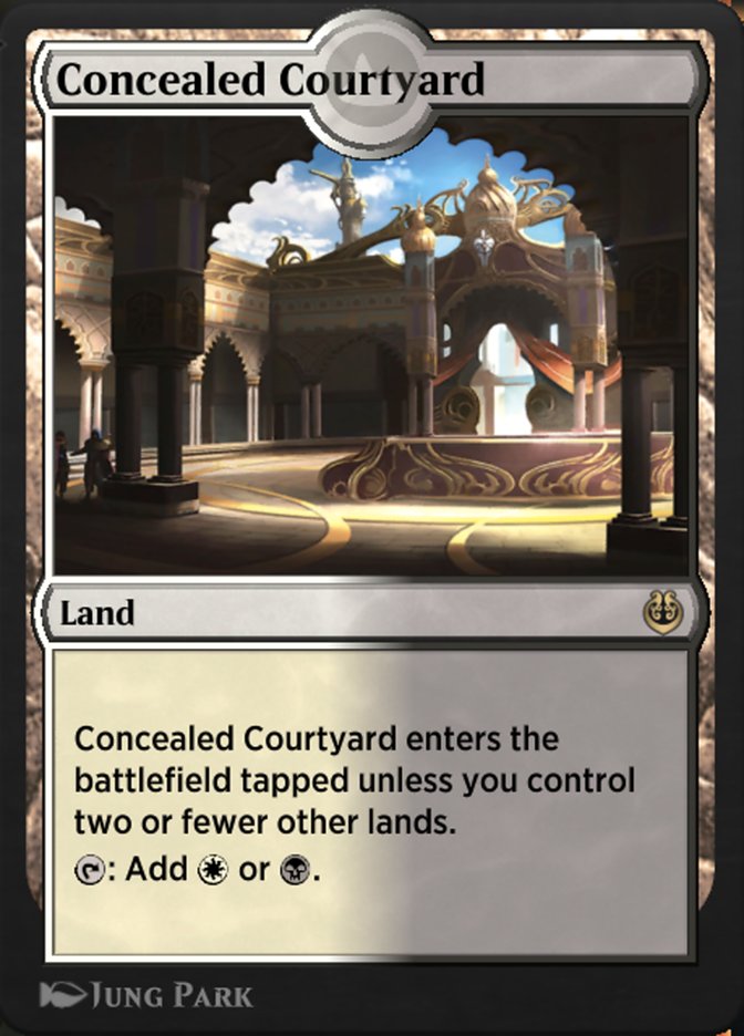 Magic the Gathering Card - Concealed Courtyard - MTG Circle