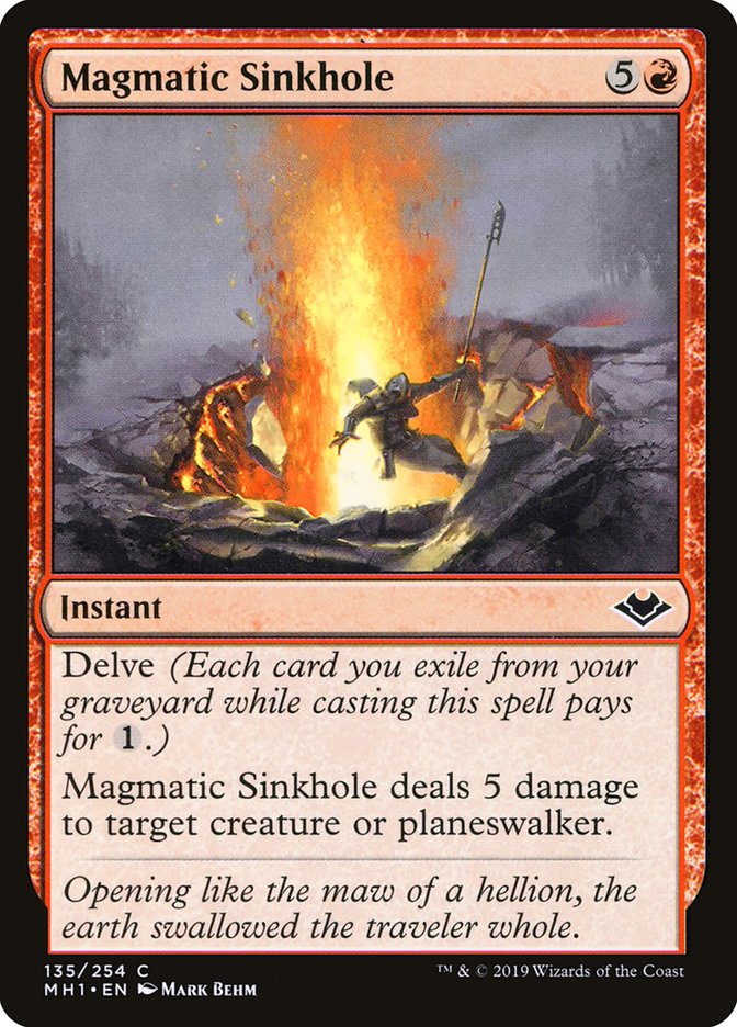 Magic the Gathering Card - Magmatic Sinkhole - MTG Circle