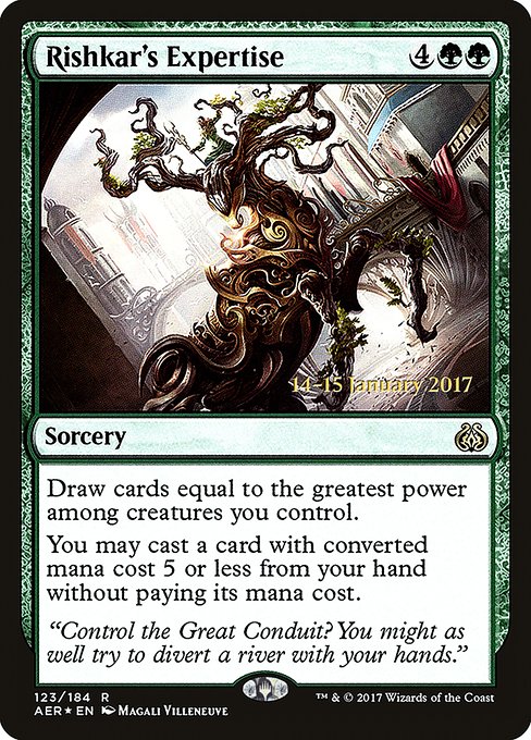 Magic the Gathering Card - Rishkar's Expertise - MTG Circle