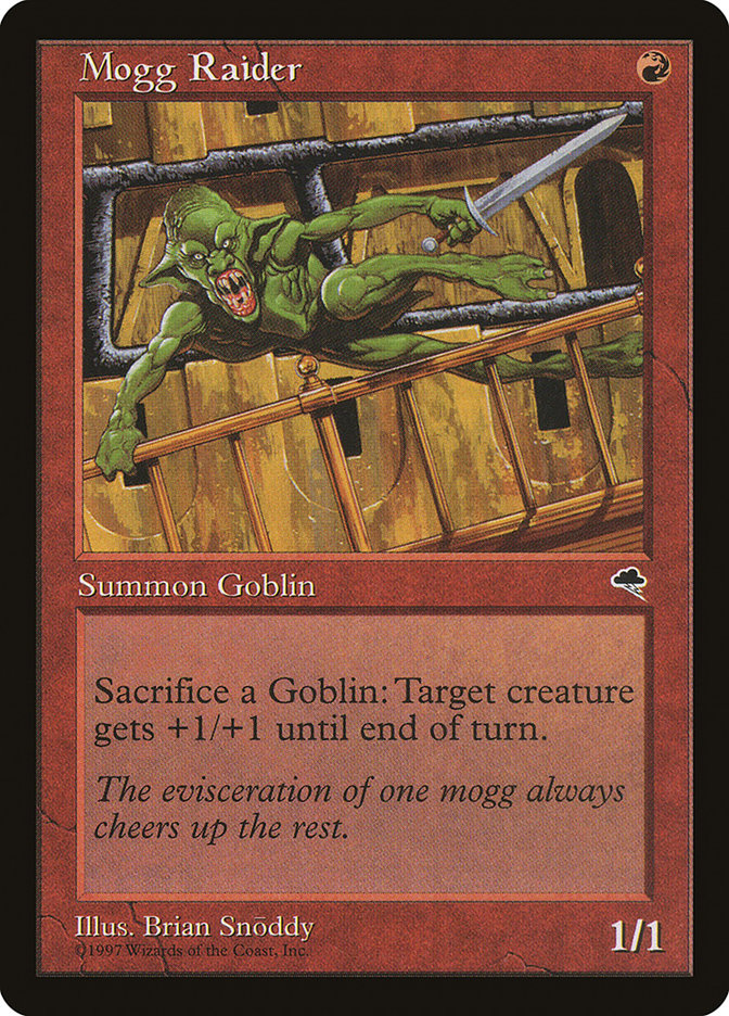 Magic the Gathering Card - Mogg Raider - MTG Circle