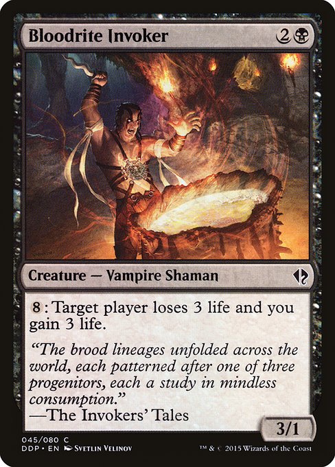 Magic the Gathering Card - Bloodrite Invoker - MTG Circle