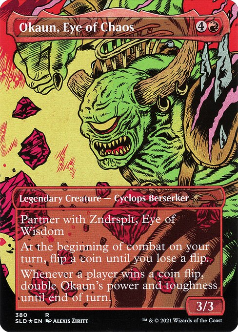Magic the Gathering Card - Okaun, Eye of Chaos - MTG Circle
