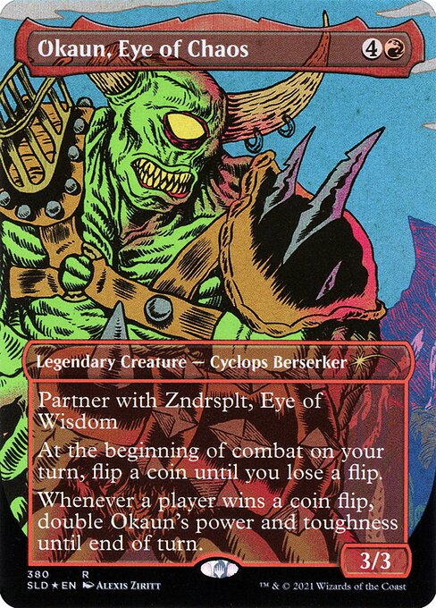 Magic the Gathering Card - Okaun, Eye of Chaos - MTG Circle