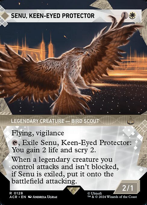 Magic the Gathering Card - Senu, Keen-Eyed Protector - MTG Circle