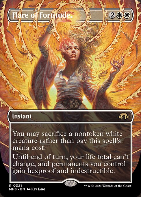 Magic the Gathering Card - Flare of Fortitude - MTG Circle