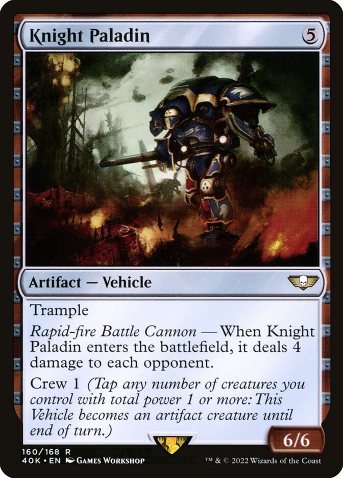 Magic the Gathering Card - Knight Paladin - MTG Circle