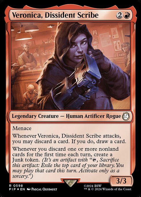 Magic the Gathering Card - Veronica, Dissident Scribe - MTG Circle
