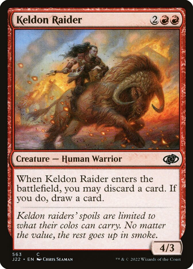 Magic the Gathering Card - Keldon Raider - MTG Circle
