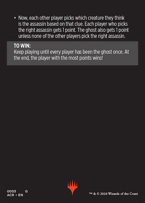 Magic the Gathering Card - Find the Assassin (cont'd) - MTG Circle