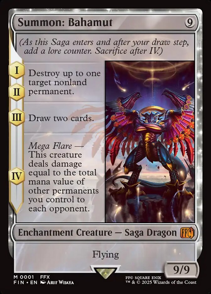 Magic the Gathering Card - Summon: Bahamut - MTG Circle
