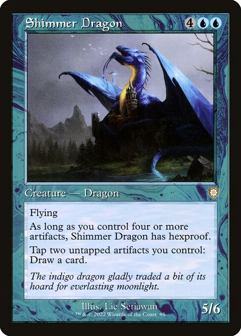 Magic the Gathering Card - Shimmer Dragon - MTG Circle