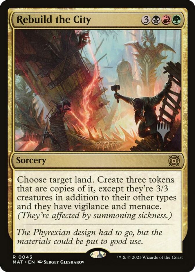 Magic the Gathering Card - Rebuild the City - MTG Circle