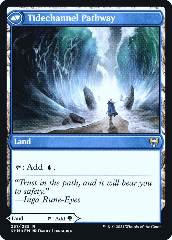 Magic the Gathering Card - Tidechannel Pathway - MTG Circle