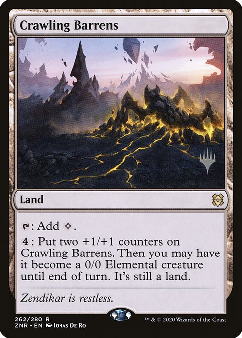 Magic the Gathering Card - Crawling Barrens - MTG Circle