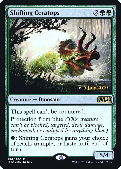 Magic the Gathering Card - Shifting Ceratops - MTG Circle