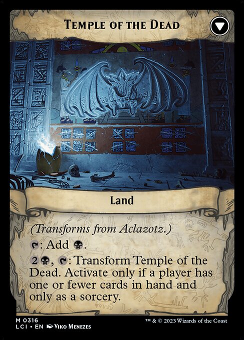 Magic the Gathering Card - Temple of the Dead - MTG Circle