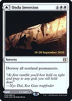 Magic the Gathering Card - Ondu Inversion // Ondu Skyruins - MTG Circle