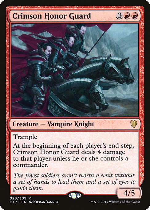 Magic the Gathering Card - Crimson Honor Guard - MTG Circle