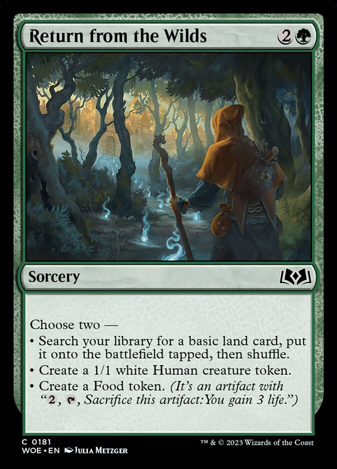 Magic the Gathering Card - Return from the Wilds - MTG Circle