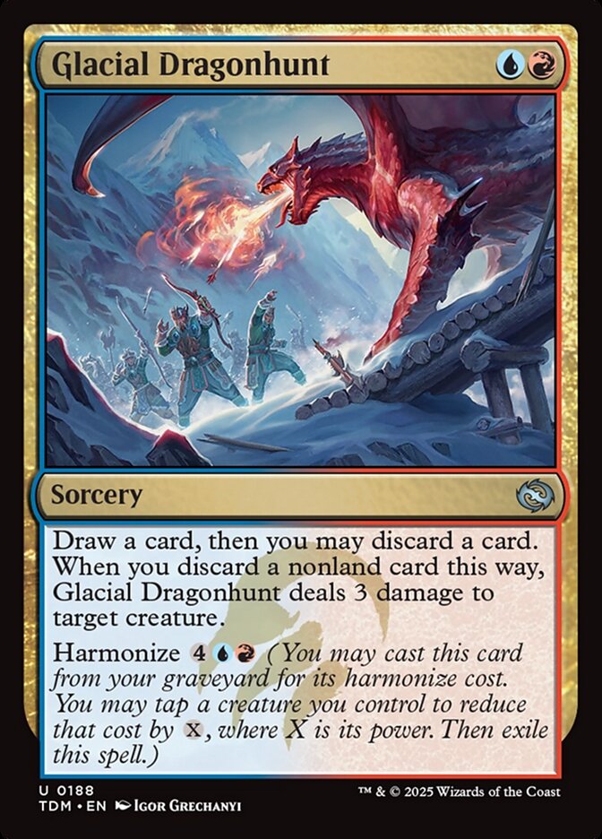 Magic the Gathering Card - Glacial Dragonhunt - MTG Circle