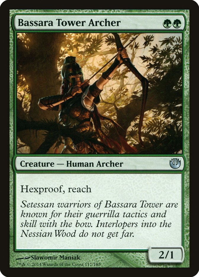 Magic the Gathering Card - Bassara Tower Archer - MTG Circle