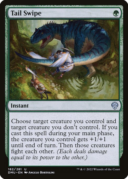 Magic the Gathering Card - Tail Swipe - MTG Circle