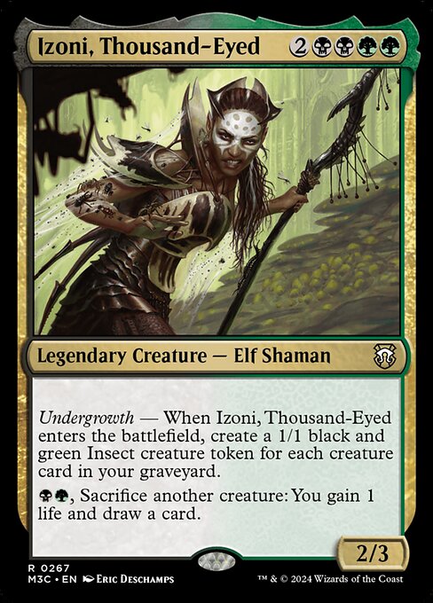Magic the Gathering Card - Izoni, Thousand-Eyed - MTG Circle