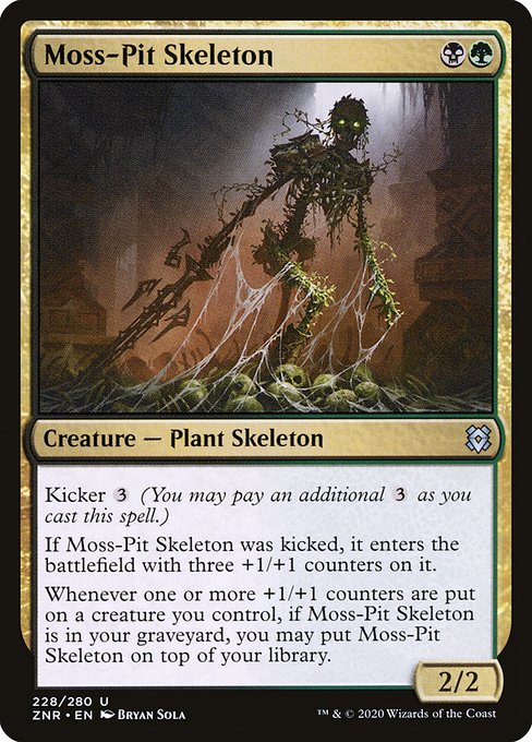 Magic the Gathering Card - Moss-Pit Skeleton - MTG Circle