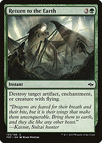 Magic the Gathering Card - Return to the Earth - MTG Circle