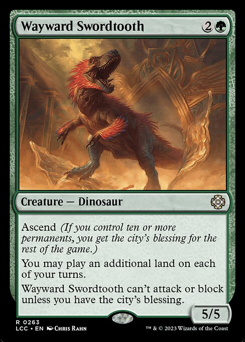 Magic the Gathering Card - Wayward Swordtooth - MTG Circle