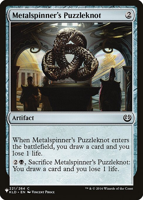 Magic the Gathering Card - Metalspinner's Puzzleknot - MTG Circle
