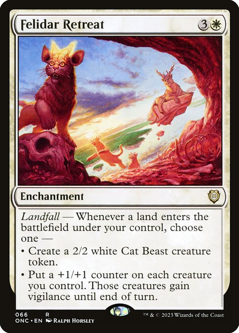Magic the Gathering Card - Felidar Retreat - MTG Circle