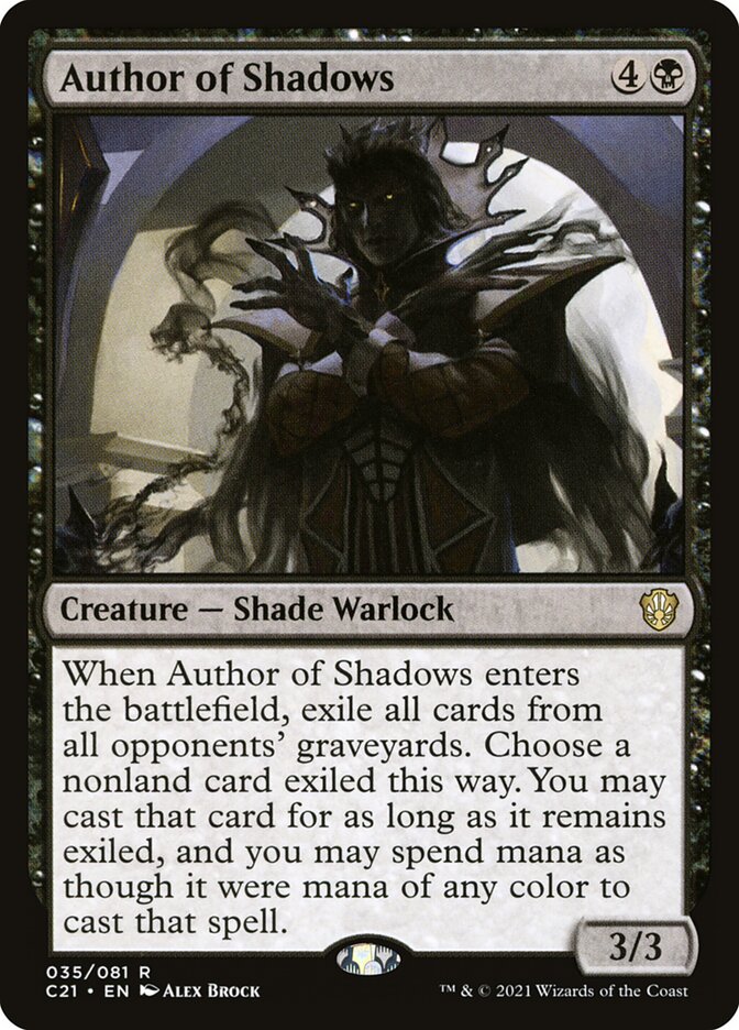 Magic the Gathering Card - Author of Shadows - MTG Circle