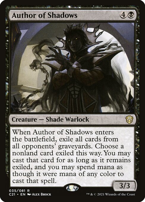 Magic the Gathering Card - Author of Shadows - MTG Circle