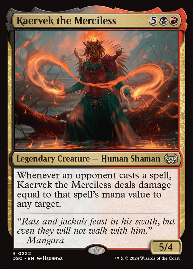 Magic the Gathering Card - Kaervek the Merciless - MTG Circle