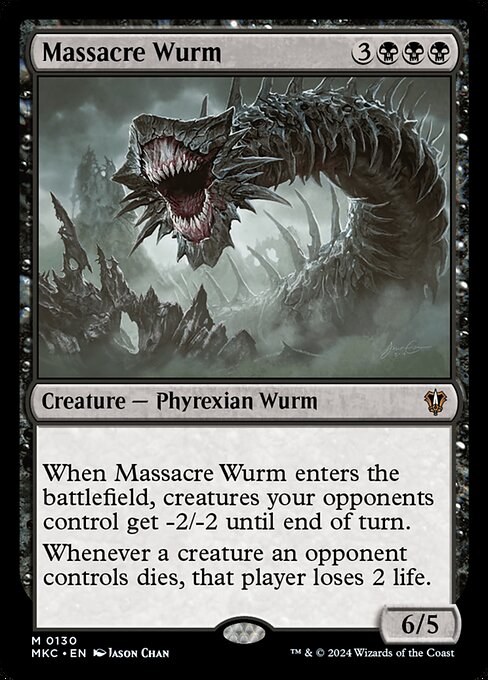 Magic the Gathering Card - Massacre Wurm - MTG Circle