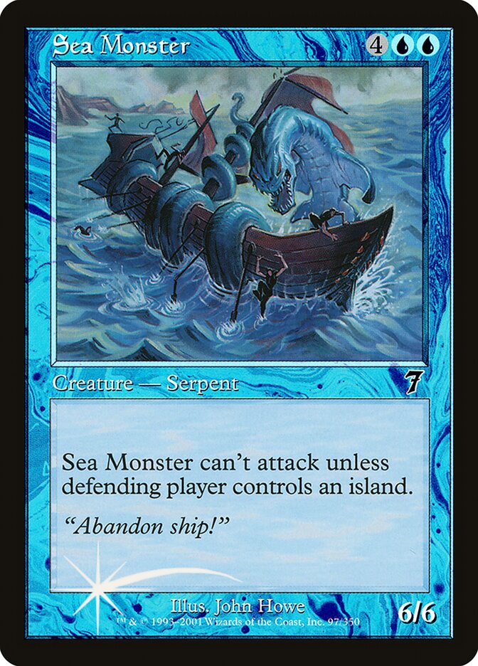 Magic the Gathering Card - Sea Monster - MTG Circle