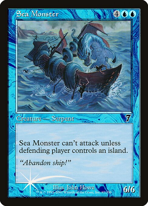 Magic the Gathering Card - Sea Monster - MTG Circle