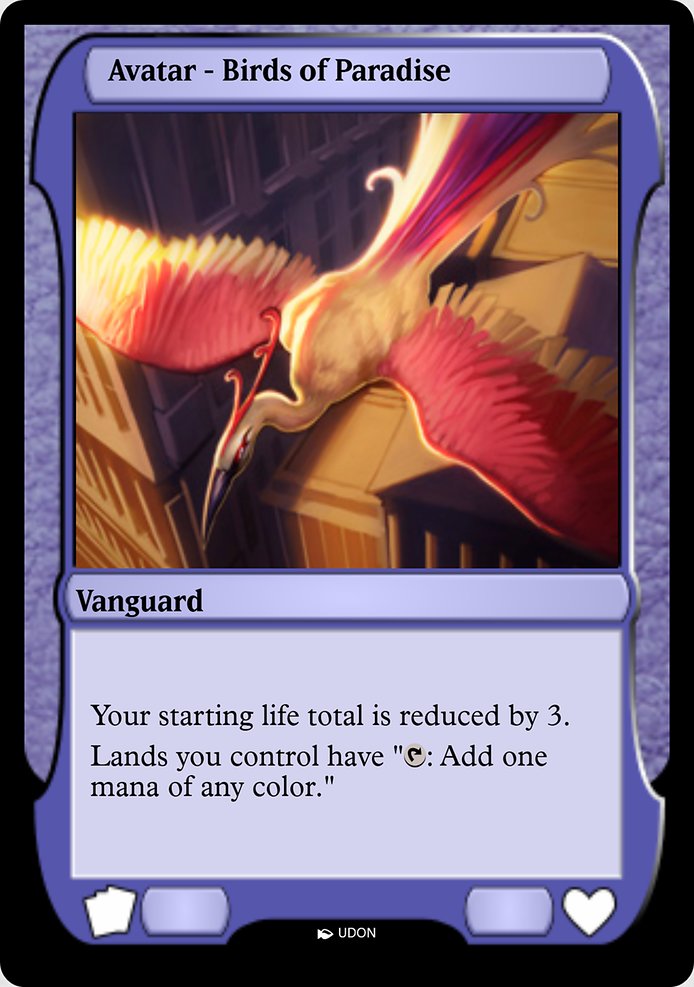 Magic the Gathering Card - Birds of Paradise Avatar - MTG Circle
