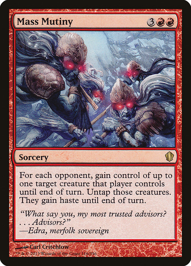 Magic the Gathering Card - Mass Mutiny - MTG Circle